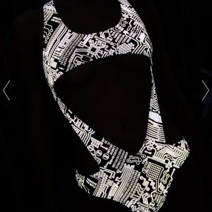 Dollskill Reflective Rave Festival Bodysuit